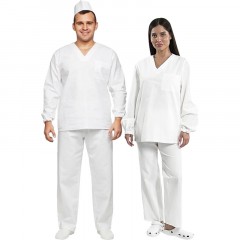 Костюм пекаря универсальный/у05-КБР дл.рук. (р.52-54) р.158-164 Костюм пекаря универсальный/у05-КБР дл.рук. (р.52-54) р.158-164 - фото 2