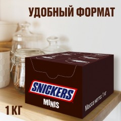 Шоколадный батончик Snickers Minis с карамелью, арахисом и нугой, 1кг Шоколадный батончик Snickers Minis с карамелью, арахисом и нугой, 1кг - фото 4