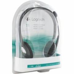 Гарнитура проводная Logitech Stereo Headset H111 Сер(981-000594/981-000593) - фото 4