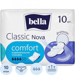 Прокладки женские гигиенические bella Classic Nova Сomfort, 10 шт./уп.