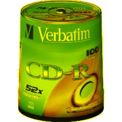 Носители информации CD-R, 52x, Verbatim Extra Protection, Cake/100, 43411