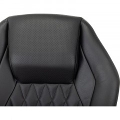 Кресло VB_Бюрократ AURA BLACK кожа черная Кресло VB_Бюрократ AURA BLACK кожа черная - фото 9