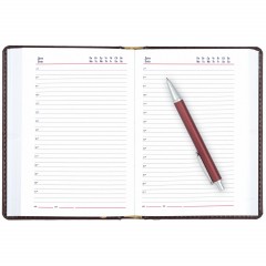 Ежедневник недатированный бордо,А5,142х210мм,176л,ATTACHE Каньон - фото 2