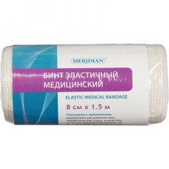 Бинт эластичный 1,5мх8см с застежкой Meridian - фото 5
