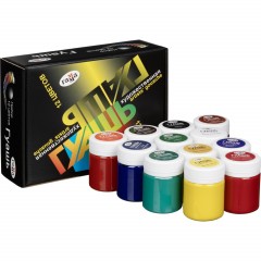 Гуашь 12цв., художественная 40мл ГАММА Россия - фото 2