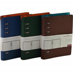 Ежедневник недатированный А5-,132х190мм,120л, FIRENZE темно-синий 3-511/01 - фото 3