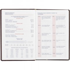 Ежедневник недатированный А5,142x210мм,176л,бордо АТТАСНЕ Bizon - фото 10