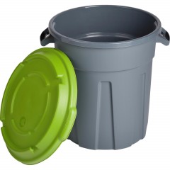 Бак для отходов 60л пластик, зеленый для пищ./непищ. прод. (до -30) - фото 2