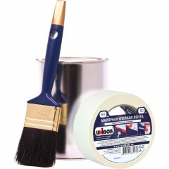 Клейкая лента малярная Unibob 50мм х 50м, креппированная - фото 3