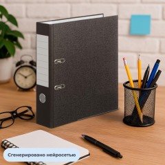 Папка-регистратор 75 мм (+/- 5 мм)с мет.уг.мрамор ч/б, в уп.10шт,бум./бум Папка-регистратор 75 мм (+/- 5 мм)с мет.уг.мрамор ч/б, в уп.10шт,бум./бум - фото 12