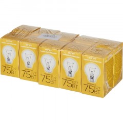 Лампа накаливания СТАРТ стандартная/прозрачная 75W E27 10 шт Лампа накаливания СТАРТ стандартная/прозрачная 75W E27 10 шт - фото 5