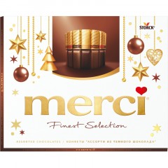 Конфеты Merci темный ассорти, 250г