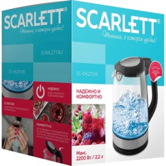 Чайник Scarlett SC - EK27G19, 2200 Вт 2,2л, стеклянный корпус - фото 10