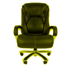 Кресло VT_CHAIRMAN 402 кожа черная, хром - фото 2