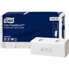 Полотенца бумажные 410 шт., TORK (Система H5) PeakServe, UNIVERSAL, КОМПЛЕКТ 12 пачек, 22,5x20 см, W-сложение, 100585 Полотенца бумажные 410 шт., TORK (Система H5) PeakServe, UNIVERSAL, КОМПЛЕКТ 12 пачек, 22,5x20 см, W-сложение, 100585 - фото 3