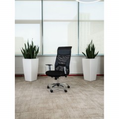 Кресло BN_Dt_EChair-577 TTW кожзам,ткань,сетка черные - фото 2