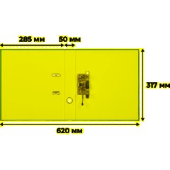 Папка-регистратор 50мм, 10шт/уп, cиний,ПБП1,карм.кор - фото 11