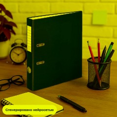 Папка-регистратор  50мм, 10шт/уп, красный,ПБП1,карм.кор - фото 12