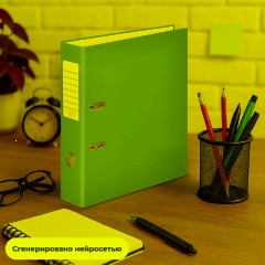 Папка-регистратор  75мм, 10шт/уп, cиний,ПБП1,карм.кор - фото 12