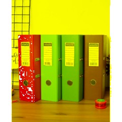 Папка-регистратор  75мм, 10шт/уп, зеленый,ПБП1,карм.кор - фото 12