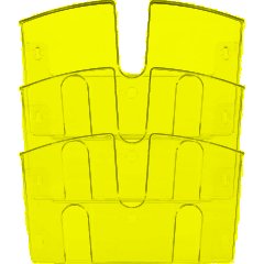 Лоток настенный Attache 3 отделения А4 горизонтальные прозрачный - фото 2