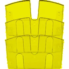 Лоток настенный Attache 3 отделения А4 горизонтальные дымчатый - фото 2