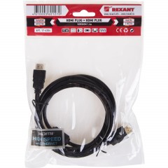 Кабель HDMI - HDMI, М/М, 2 м, v1.4, фер, поз.р, Rexant, чер, 17-6204 Кабель HDMI - HDMI, М/М, 2 м, v1.4, фер, поз.р, Rexant, чер, 17-6204 - фото 2