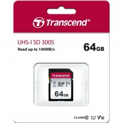 Карта памяти Transcend 300S SDXC 64Gb UHS-I Cl10, TS64GSDC300S - фото 2