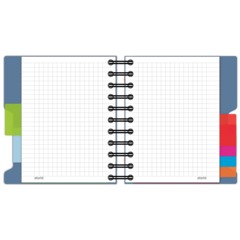 Бизнес-блокнот А6 200л кл,греб Attache Selection Office book синий металлик - фото 5