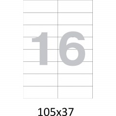 Этикетки самоклеящиеся  105х37 мм/16 шт. на лист.А4 (100л./уп) - фото 4
