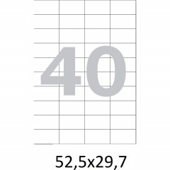 Этикетки самоклеящиеся  52,5х29,7мм / 40 шт. на листе А4 (100л./уп) - фото 4