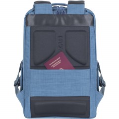 Рюкзак для ноутбука 17.3, RivaCase Biscayne, синий, 8365 Blue - фото 3