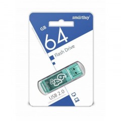 Флеш-память Smartbuy Glossy, 64Gb, USB 2.0, зел, SB64GBGS-G Флеш-память Smartbuy Glossy, 64Gb, USB 2.0, зел, SB64GBGS-G - фото 3