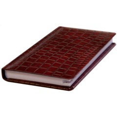 Алфавитная книжка Телефонная книга бордо к/зам КРОКО А6 80Х130мм, 56 л. Эх - фото 2