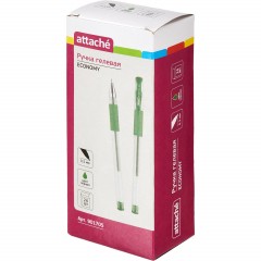 Ручка гелевая неавтомат. Attache Economy зеленый стерж., 0,5 мм,манж - фото 4