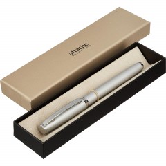 Ручка гелевая  Attache Selection Elegance,сереб.корп ,синий,футляр - фото 3