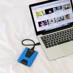 Портативный HDD ADATA HD650 1Tb 2.5, USB 3.1, синий, AHD650-1TU31-CBL Портативный HDD ADATA HD650 1Tb 2.5, USB 3.1, синий, AHD650-1TU31-CBL - фото 6