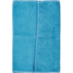 Салфетка хозяйственная универс. микрофибра 280 г. 30х30см синяя - фото 3