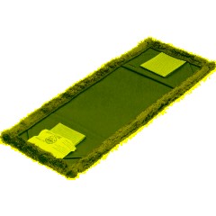 Насадка МОП 40х13 см микрофибра ухо+карман красный MF2090 - фото 2