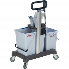 Тележка Vileda УльтраСпид Про ведра 25л+10л на платформе с тр.ручкой 147209 - фото 4