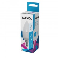 Лампа светодиодная КОСМОС BASIC CN 10.5W 220V E14 4500K - фото 2