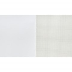 Тетрадь общая А5,96л,клет,скреп,обл.бумвинил,блок офсет-2 Синяя - фото 2