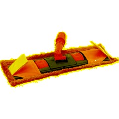 Держатель МОПа универс. пластик 40х11см т.серый/желтый NPK195 - фото 2