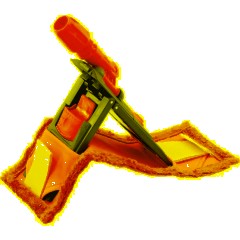 Держатель МОПа универс. пластик 40х11см т.серый/желтый NPK195 - фото 4