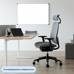 Доска магнитно-маркерная Attache Economy 60х90 мет.бел. профиль черн.угл - фото 7
