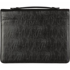 Папка деловая Алекс из искусственной кожи № 161 с ручкой черного цвета - фото 2