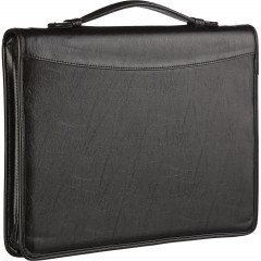 Папка деловая Алекс из искусственной кожи № 161 с ручкой черного цвета - фото 3