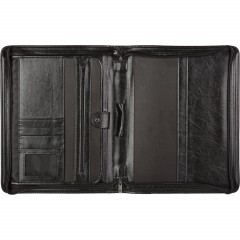 Папка деловая Алекс из искусственной кожи № 161 с ручкой черного цвета - фото 4