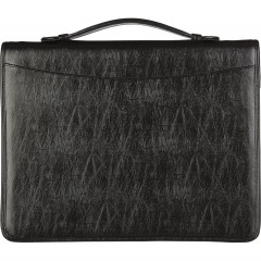 Папка деловая Алекс из искусственной кожи № 161 с ручкой черного цвета - фото 5