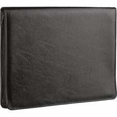 Папка деловая из кож/зам из кож/зам ЛИДЕР м129 с зажимом, черный, Россия - фото 3